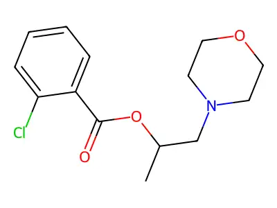 1-(Morpholin-4-yl)propan-2-yl 2-chlorobenzoate structure
