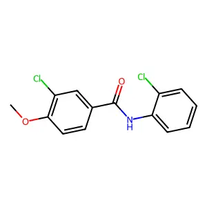3-Chloro-N-(2-chlorophenyl)-4-methoxybenzamide structure