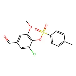 2-Chloro-4-formyl-6-methoxyphenyl 4-methylbenzenesulfonate structure