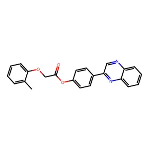 4-(Quinoxalin-2-yl)phenyl (2-methylphenoxy)acetate structure