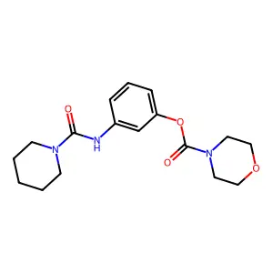 3-(Piperidine-1-carboxamido)phenyl morpholine-4-carboxylate structure