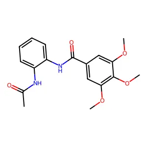 N-(2-acetamidophenyl)-3,4,5-trimethoxybenzamide structure