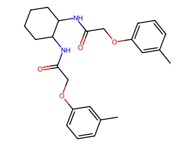 2-(3-methylphenoxy)-N-[2-[[2-(3-methylphenoxy)acetyl]amino]cyclohexyl]acetamide structure