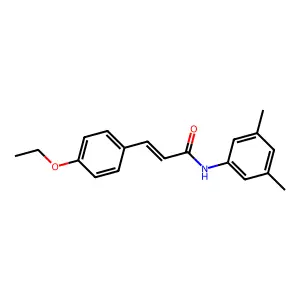 (2E)-N-(3,5-dimethylphenyl)-3-(4-ethoxyphenyl)prop-2-enamide structure
