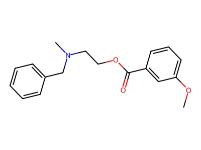 2-[Benzyl(methyl)amino]ethyl 3-methoxybenzoate structure