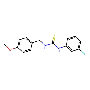 1-(3-Fluorophenyl)-3-(4-methoxybenzyl)thiourea structure