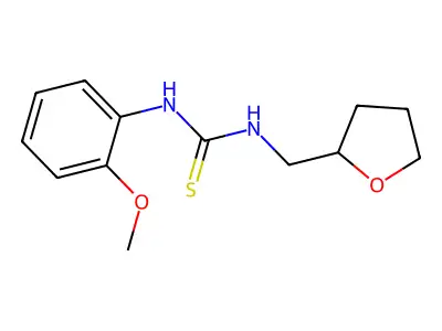 1-(2-Methoxyphenyl)-3-(oxolan-2-ylmethyl)thiourea structure