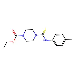 Ethyl 4-[(4-methylphenyl)carbamothioyl]piperazine-1-carboxylate structure