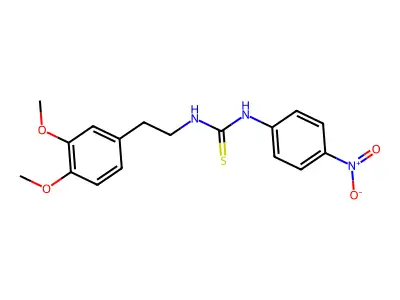 1-[2-(3,4-Dimethoxyphenyl)ethyl]-3-(4-nitrophenyl)thiourea structure