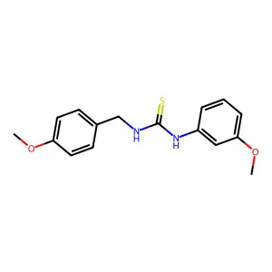 1-(4-Methoxybenzyl)-3-(3-methoxyphenyl)thiourea structure