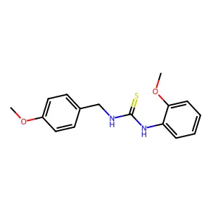 1-(4-Methoxybenzyl)-3-(2-methoxyphenyl)thiourea structure