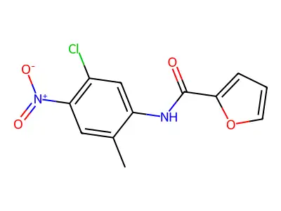 N-(5-chloro-2-methyl-4-nitrophenyl)furan-2-carboxamide structure