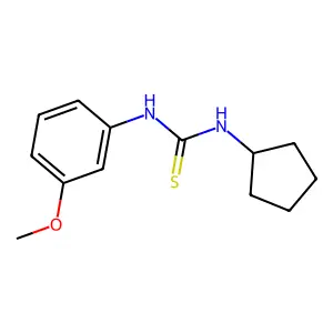 1-Cyclopentyl-3-(3-methoxyphenyl)thiourea structure