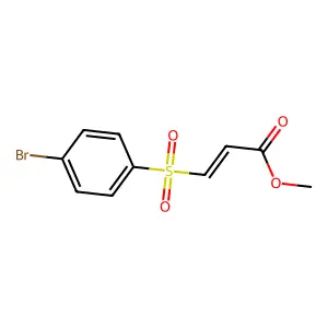 methyl (2E)-3-[(4-bromophenyl)sulfonyl]prop-2-enoate structure