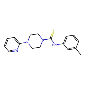 N-(3-methylphenyl)-4-pyridin-2-ylpiperazine-1-carbothioamide structure