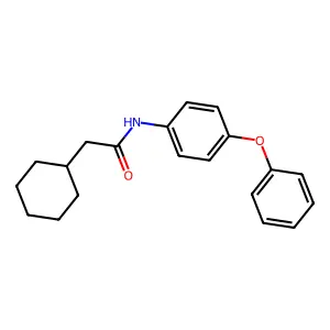 2-cyclohexyl-N-(4-phenoxyphenyl)acetamide structure