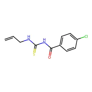 N-allyl-N'-(4-chlorobenzoyl)thiourea structure