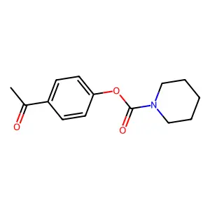 4-Acetylphenyl piperidinecarboxylate structure