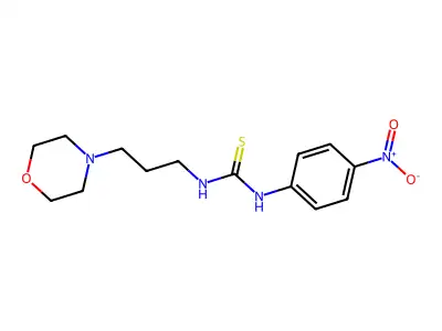 1-(3-Morpholin-4-ylpropyl)-3-(4-nitrophenyl)thiourea structure