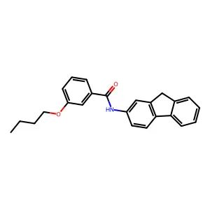 3-butoxy-N-(9H-fluoren-2-yl)benzamide structure
