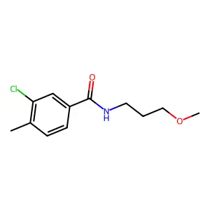 3-chloro-N-(3-methoxypropyl)-4-methylbenzamide structure