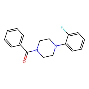 1-Benzoyl-4-(2-fluorophenyl)piperazine structure
