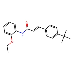 (E)-3-(4-tert-butylphenyl)-N-(2-ethoxyphenyl)prop-2-enamide structure