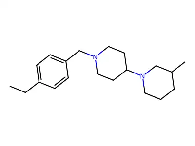 1'-(4-Ethylbenzyl)-3-methyl-1,4'-bipiperidine structure