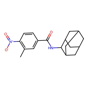 N-(2-adamantyl)-3-methyl-4-nitrobenzamide structure
