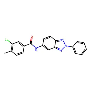 3-chloro-4-methyl-N-(2-phenylbenzotriazol-5-yl)benzamide structure