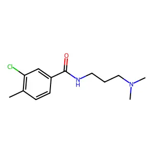 3-chloro-N-[3-(dimethylamino)propyl]-4-methylbenzamide structure