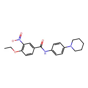 4-ethoxy-3-nitro-N-(4-piperidin-1-ylphenyl)benzamide structure