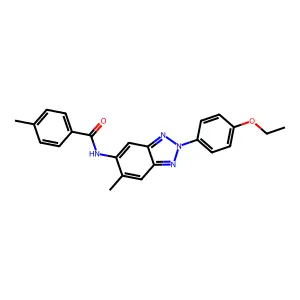 N-[2-(4-ethoxyphenyl)-6-methylbenzotriazol-5-yl]-4-methylbenzamide structure