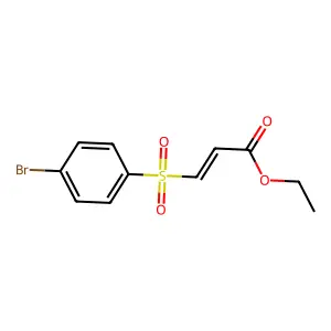 ethyl (2E)-3-[(4-bromophenyl)sulfonyl]prop-2-enoate structure