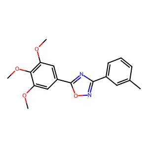 3-(3-Methylphenyl)-5-(3,4,5-trimethoxyphenyl)-1,2,4-oxadiazole structure
