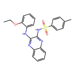 N-{3-[(2-ethoxyphenyl)amino]quinoxalin-2-yl}-4-methylbenzenesulfonamide structure