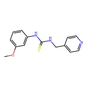 1-(3-Methoxyphenyl)-3-(pyridin-4-ylmethyl)thiourea structure