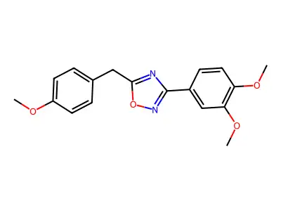 3-(3,4-Dimethoxyphenyl)-5-[(4-methoxyphenyl)methyl]-1,2,4-oxadiazole structure
