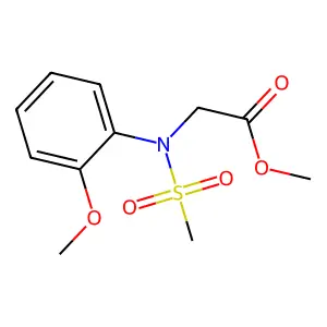 Methyl N-(2-methoxyphenyl)-N-(methylsulfonyl)glycinate structure