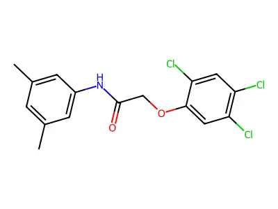 N-(3,5-dimethylphenyl)-2-(2,4,5-trichlorophenoxy)acetamide structure
