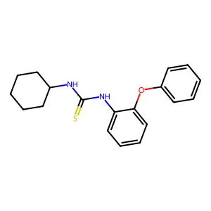 1-Cyclohexyl-3-(2-phenoxyphenyl)thiourea structure