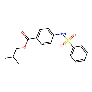 2-Methylpropyl 4-(benzenesulfonamido)benzoate structure