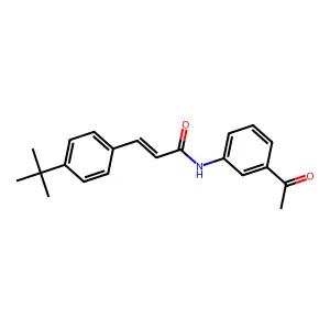 (E)-N-(3-acetylphenyl)-3-(4-tert-butylphenyl)prop-2-enamide structure