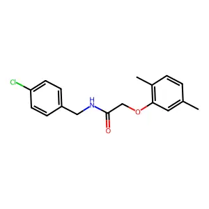 N-(4-chlorobenzyl)-2-(2,5-dimethylphenoxy)acetamide structure
