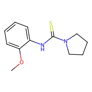 N-(2-methoxyphenyl)pyrrolidine-1-carbothioamide structure