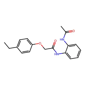 N-(2-acetamidophenyl)-2-(4-ethylphenoxy)acetamide structure