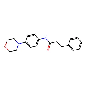 N-(4-morpholin-4-ylphenyl)-3-phenylpropanamide structure