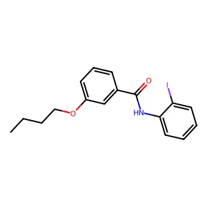 3-butoxy-N-(2-iodophenyl)benzamide structure