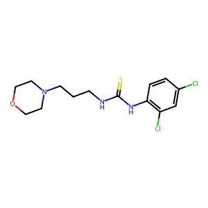 1-(2,4-Dichlorophenyl)-3-(3-morpholin-4-ylpropyl)thiourea structure