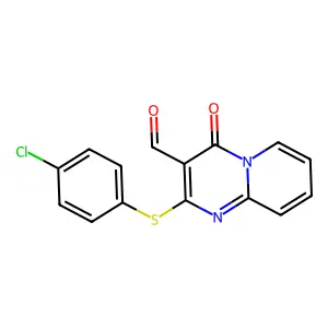 2-(4-Chloro-phenylsulfanyl)-4-oxo-4H-pyrido[1,2-a]pyrimidine-3-carbaldehyde structure